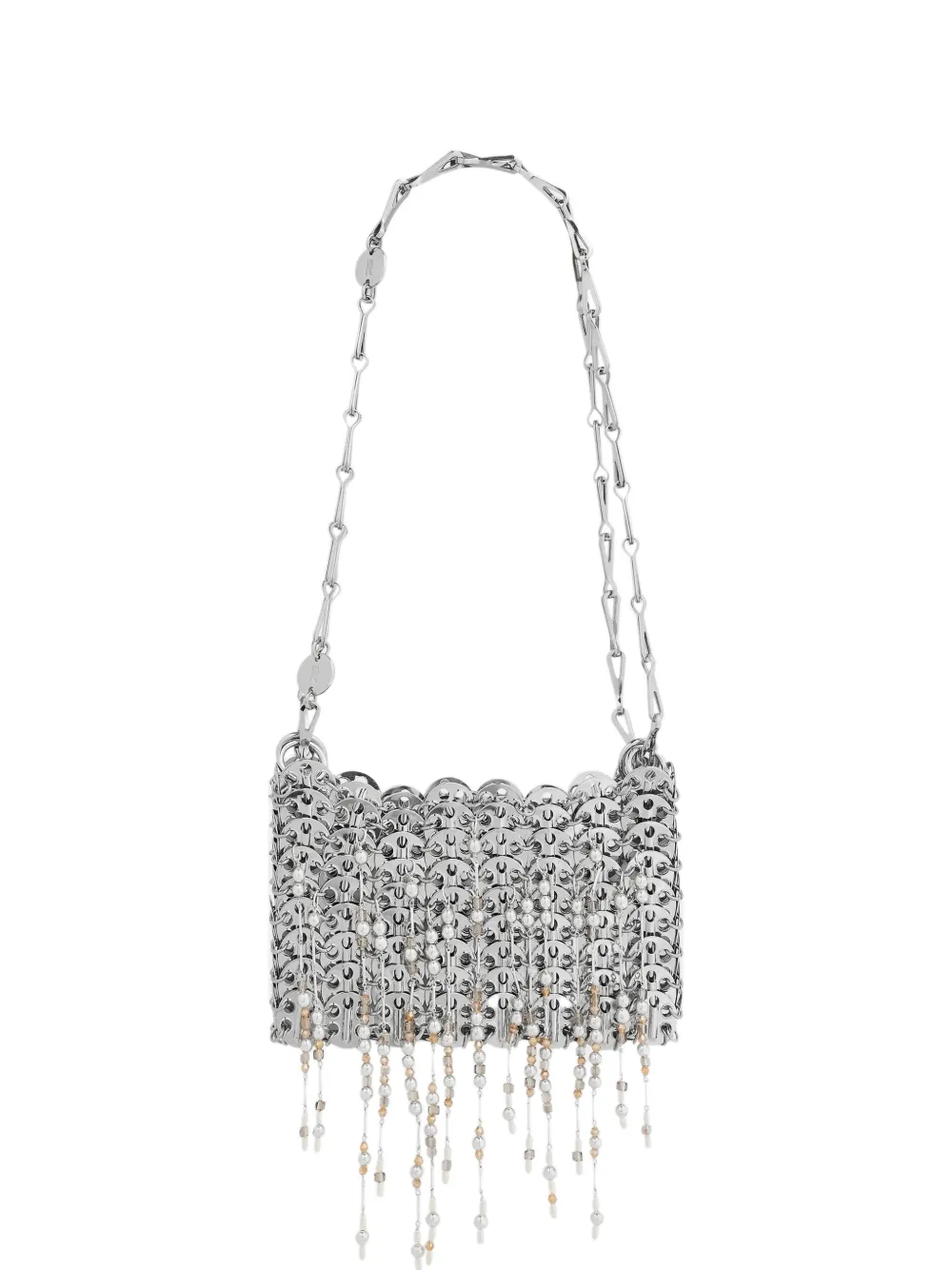 Rabanne 1969 Nano bag with pearl fringes