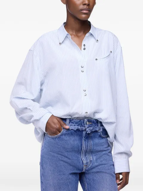 Rabanne camisa con motivo de rayas