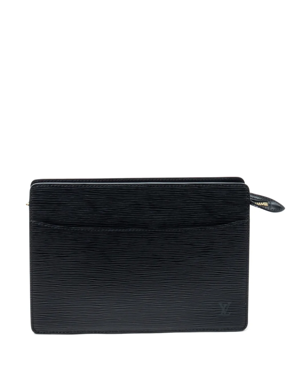 Louis Vuitton Pre-Owned textured clutch bag - Nero