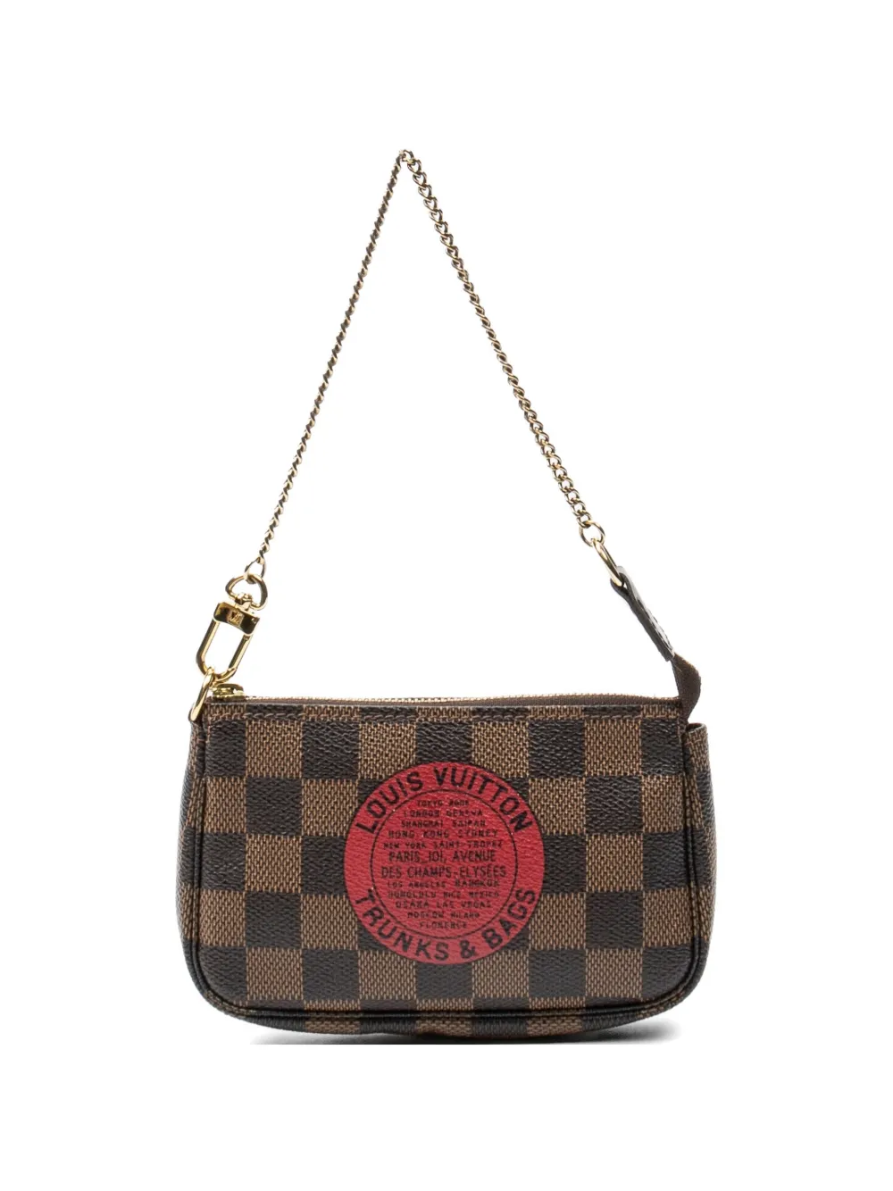 Louis Vuitton Pre-Owned check-pattern shoulder bag - Marrone
