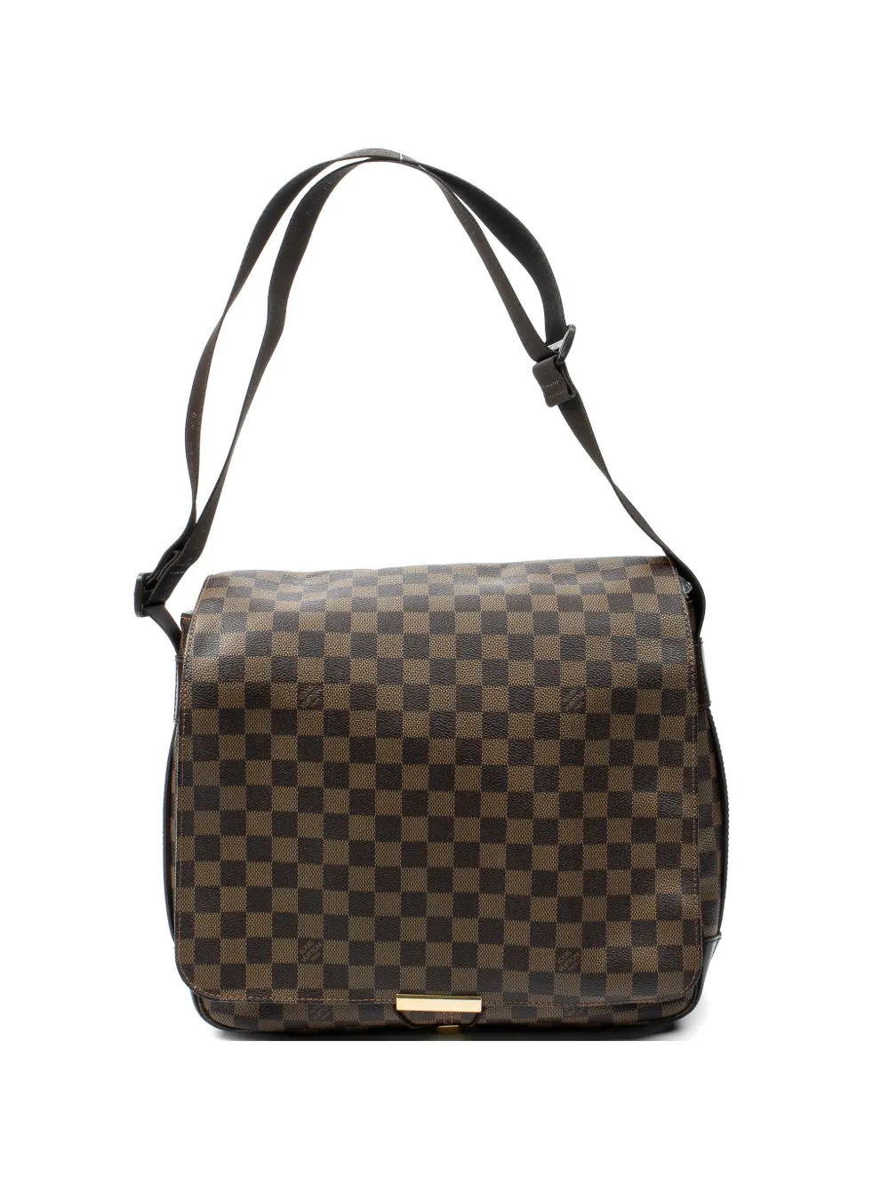 Louis Vuitton Pre-Owned Bastille logo-plaque messenger bag - Marrone