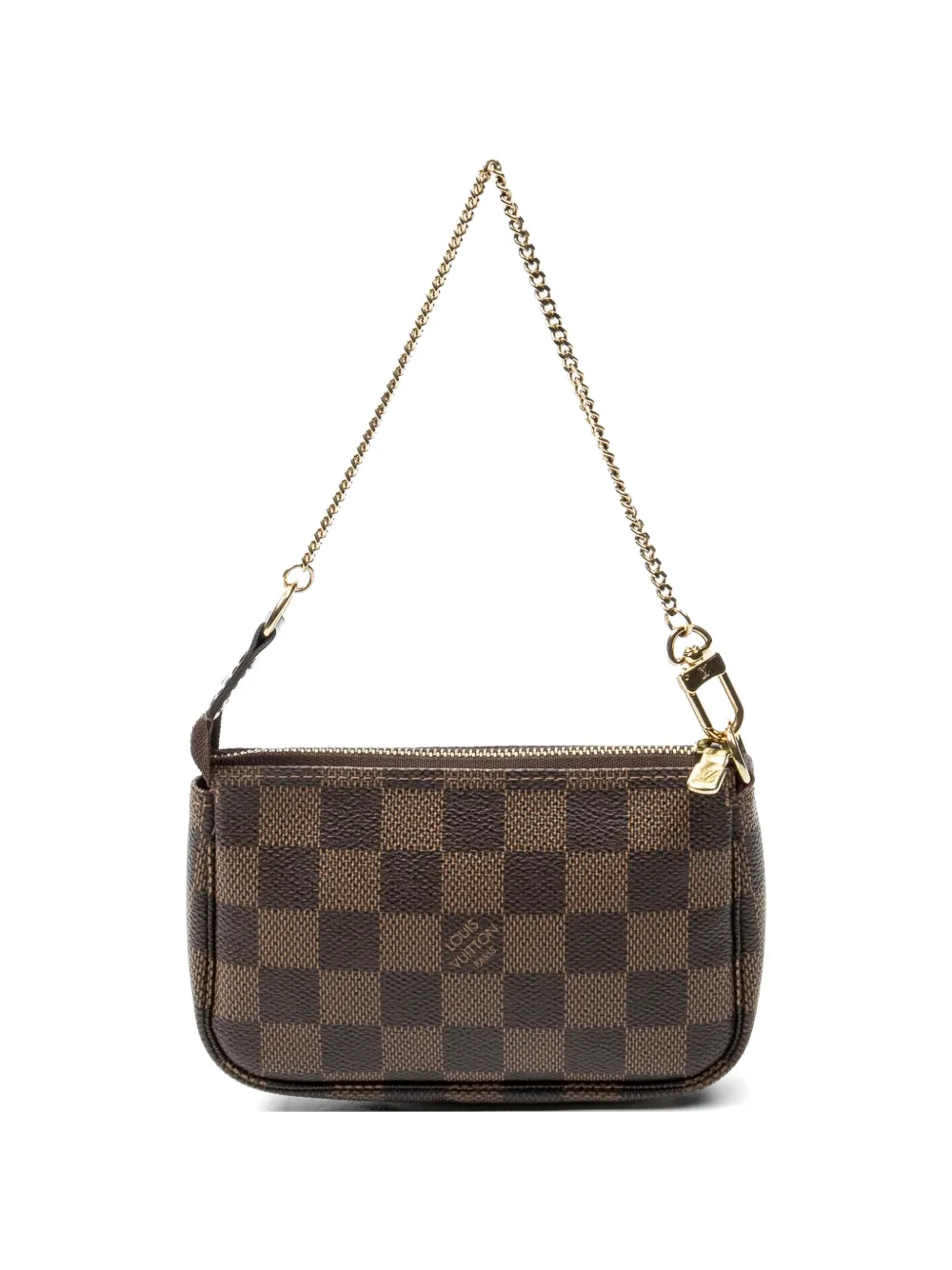 Louis Vuitton Pre-Owned mini Pochette Accessoires zip-up clutch bag - Marrone