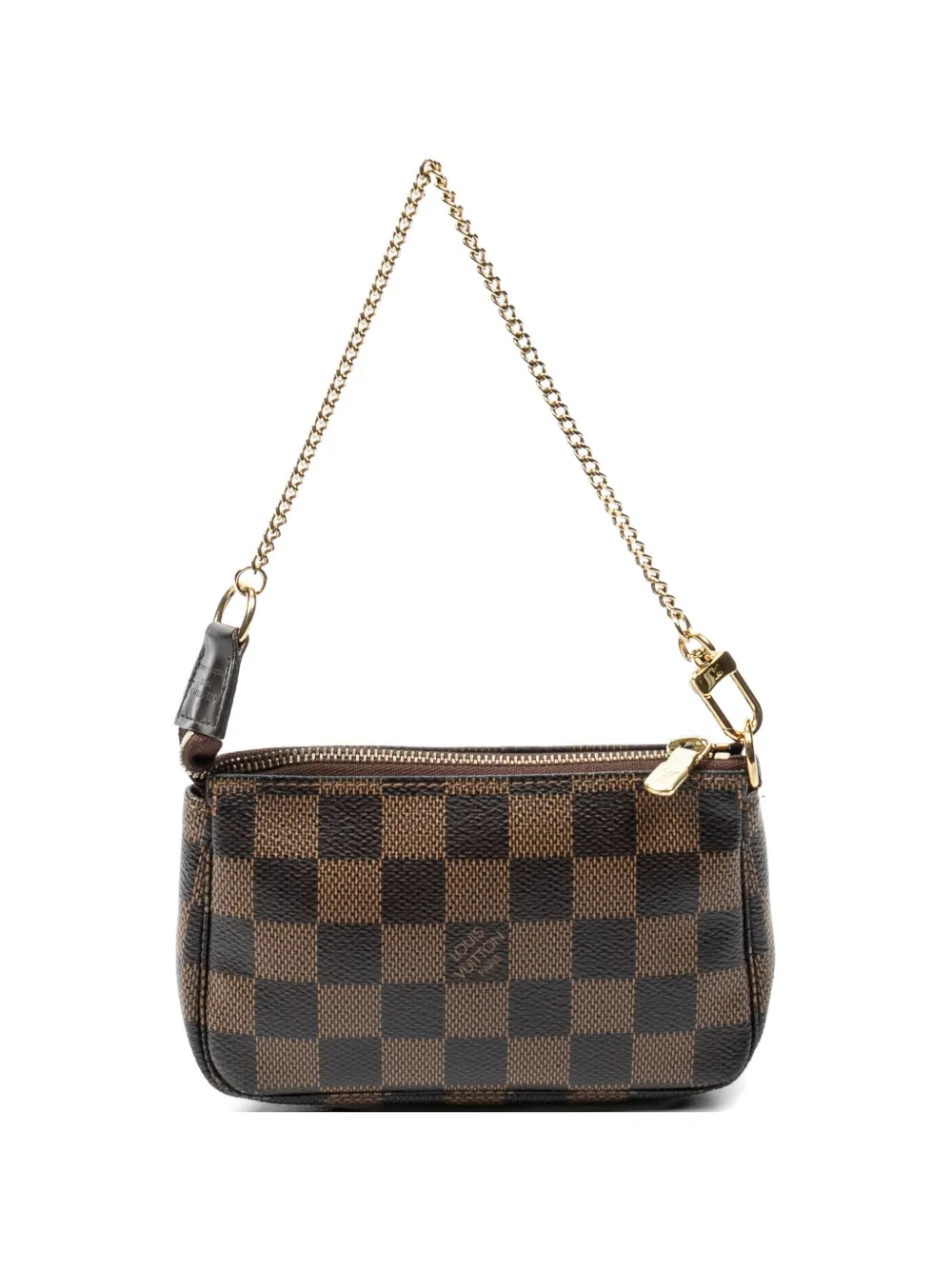 Louis Vuitton Pre-Owned chain clutch bag - Marrone