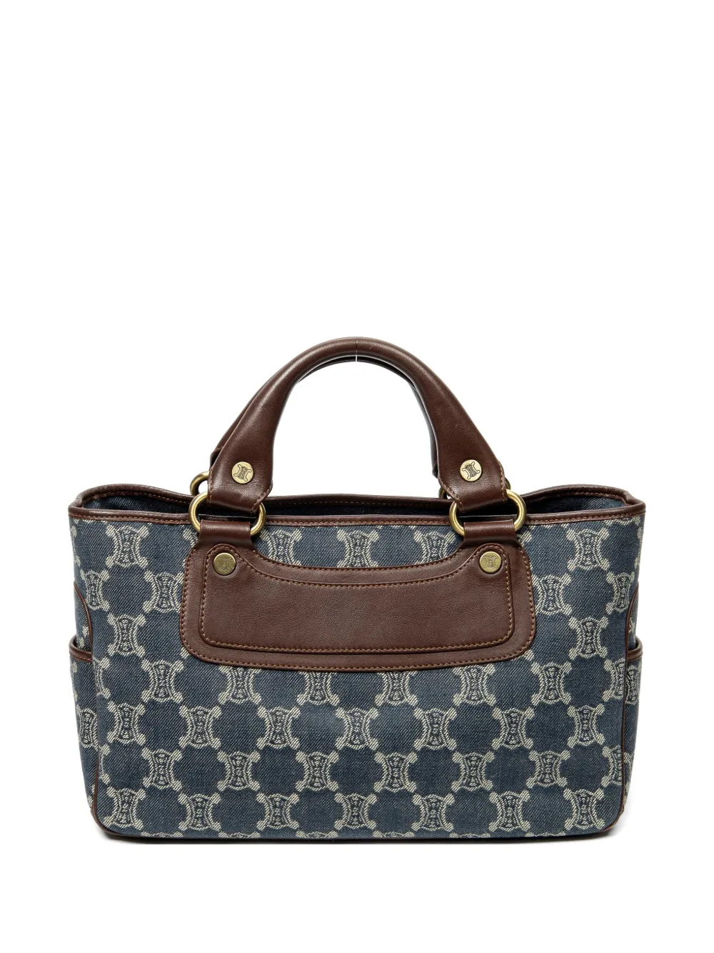 Celine Pre-Owned Triomphe denim tote bag - Blue