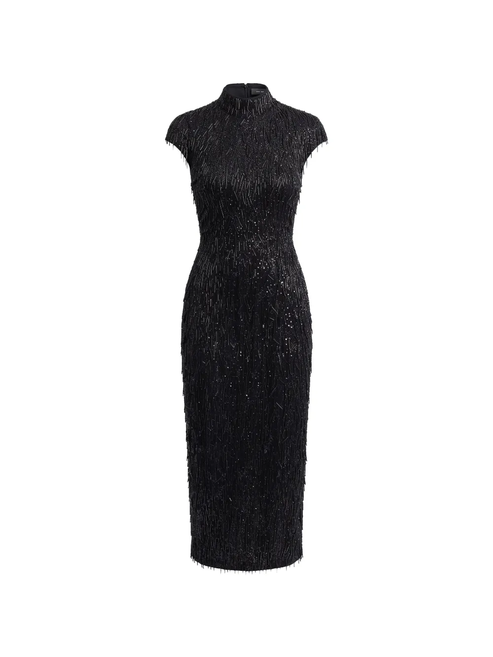 Gemy Maalouf sequin-embellished bead-fringe dress