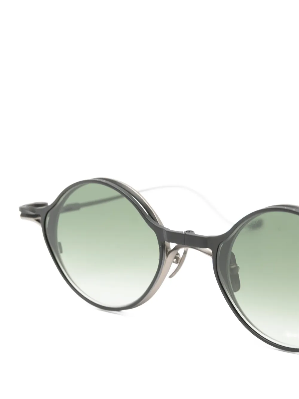 Rigards x TVA clip-on zonnebril met rond montuur Zilver