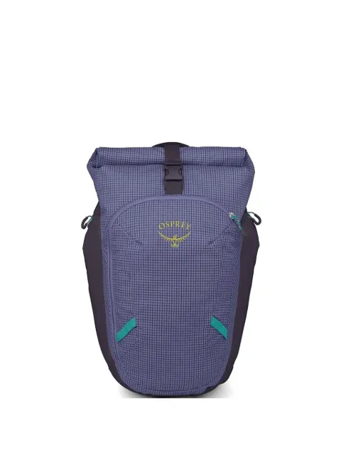 Osprey grid-pattern roll-top backpack