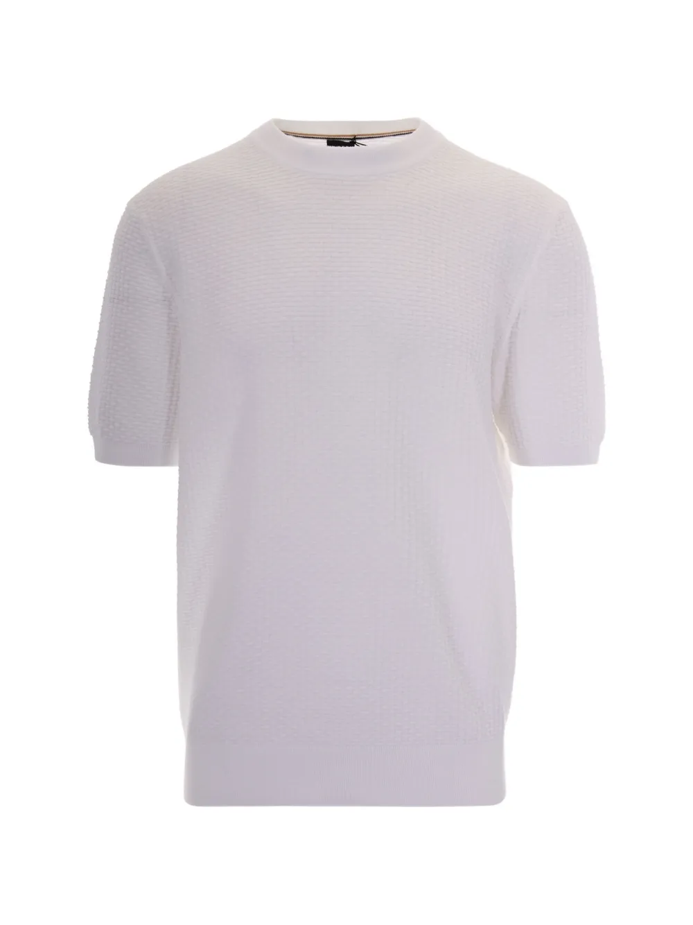 BOSS basket-weave sweater - Bianco