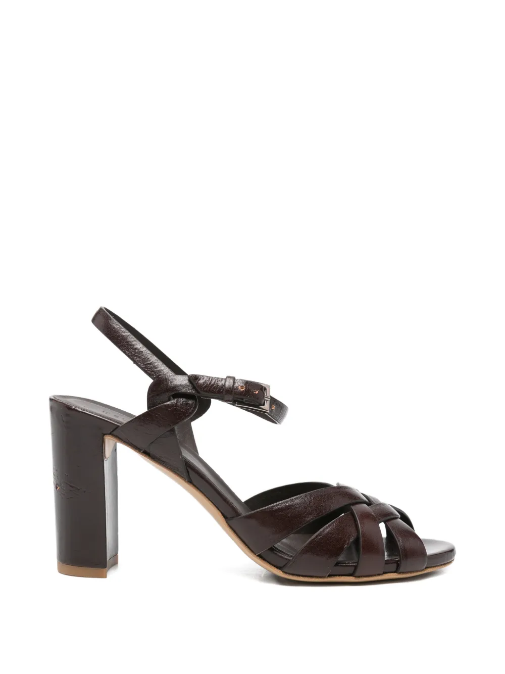 Del Carlo Atene interwoven-strap buckle-fastening sandals - Marrone