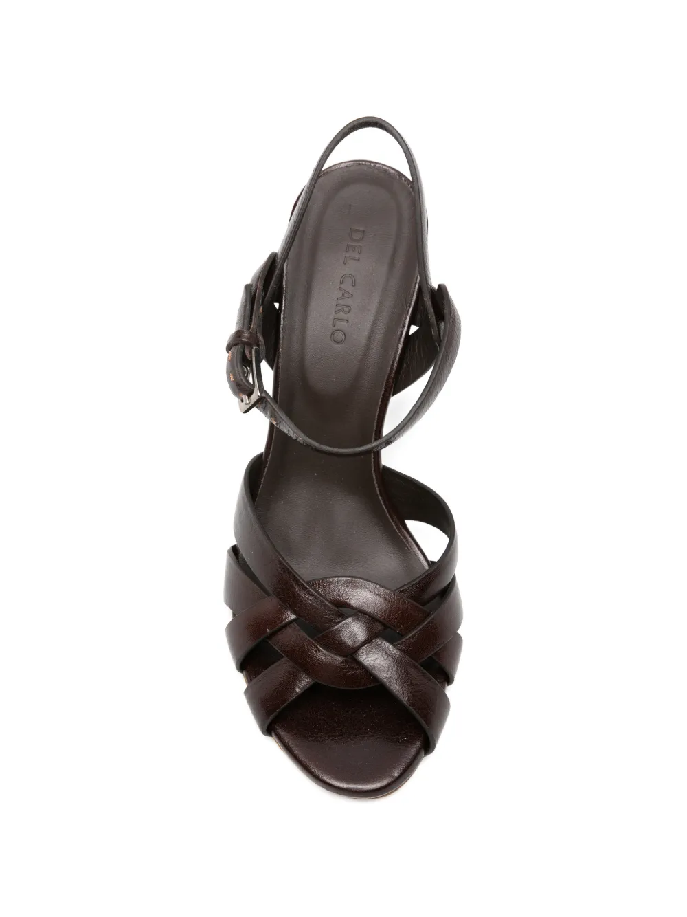 Del Carlo Atene interwoven-strap buckle-fastening sandals Bruin
