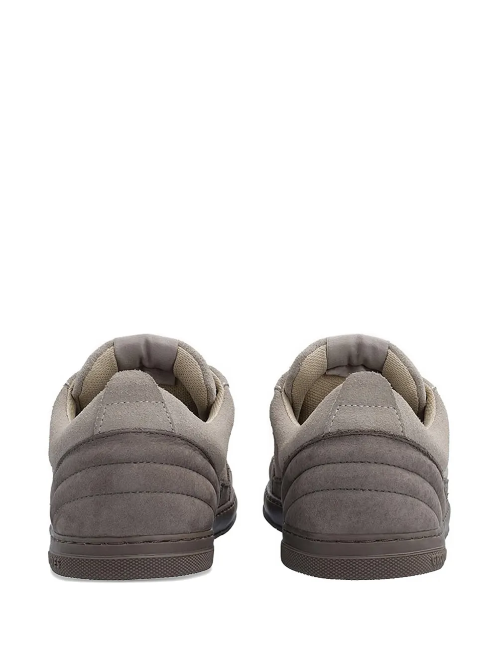 GROUNDS Suède sneakers met vlakken Bruin