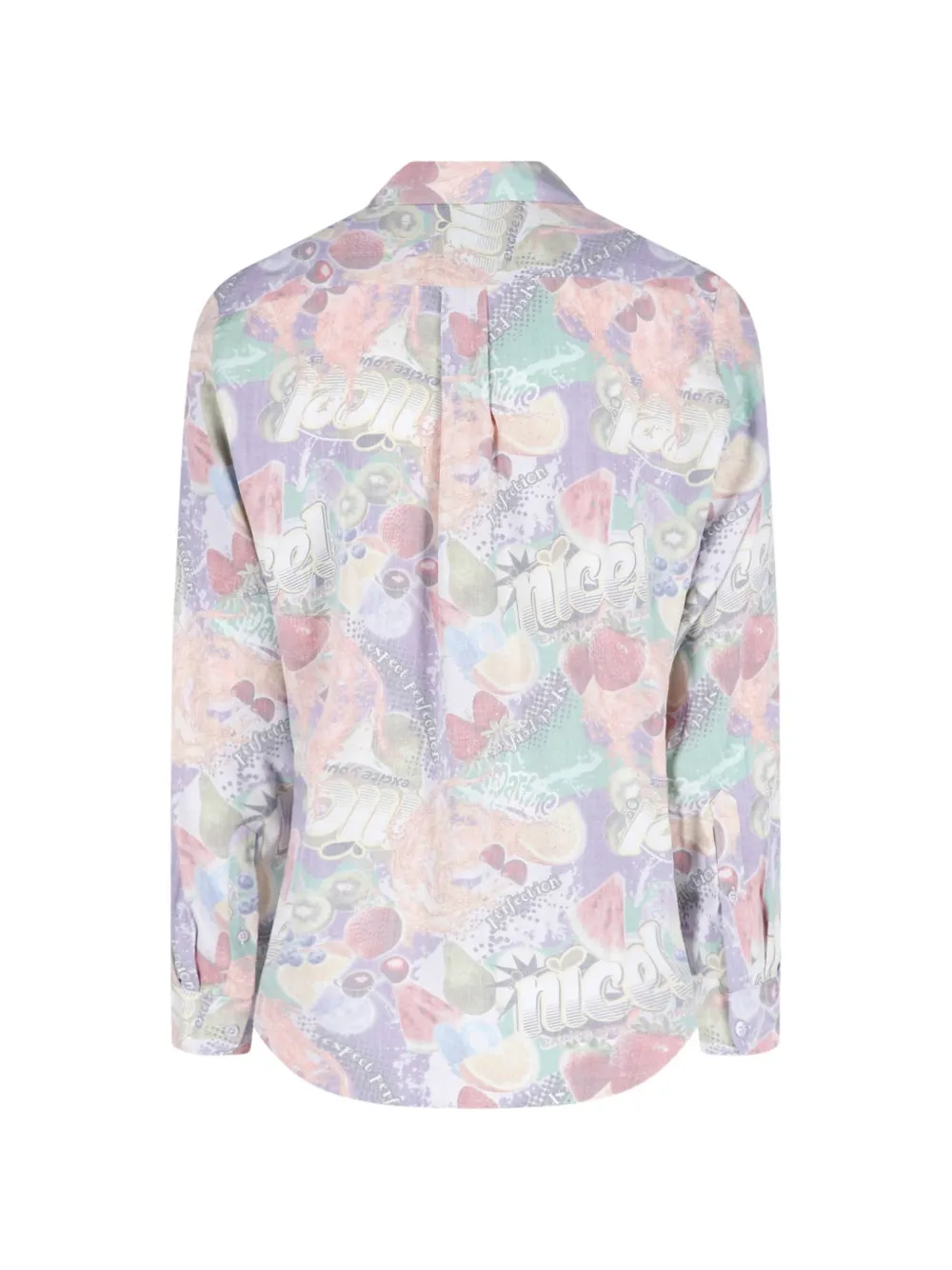 Martine Rose Overhemd met print Paars