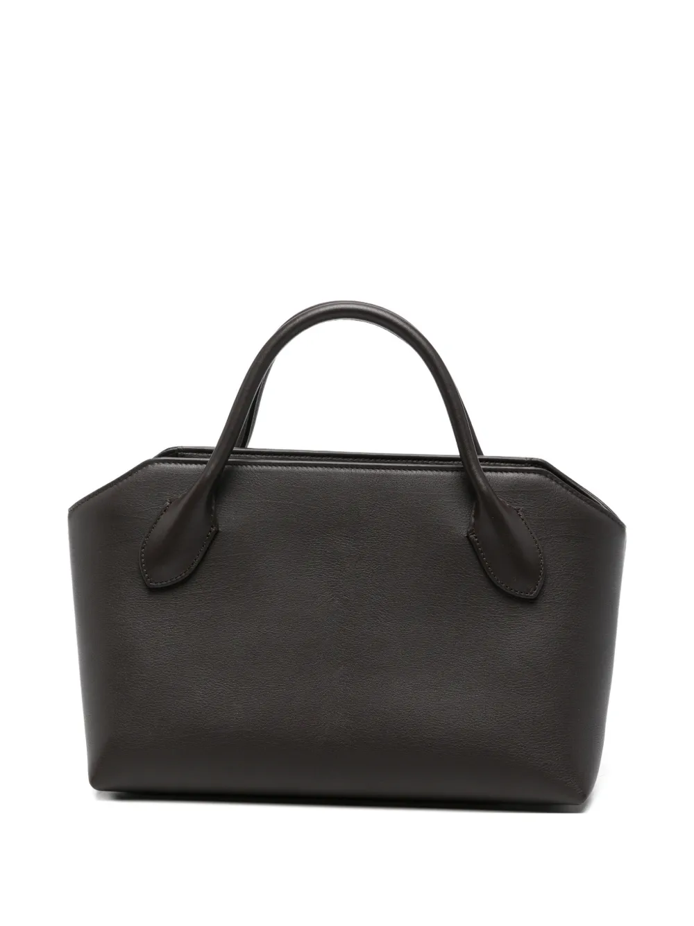 The Row Terrasse Bauletto leather tote bag - Braun