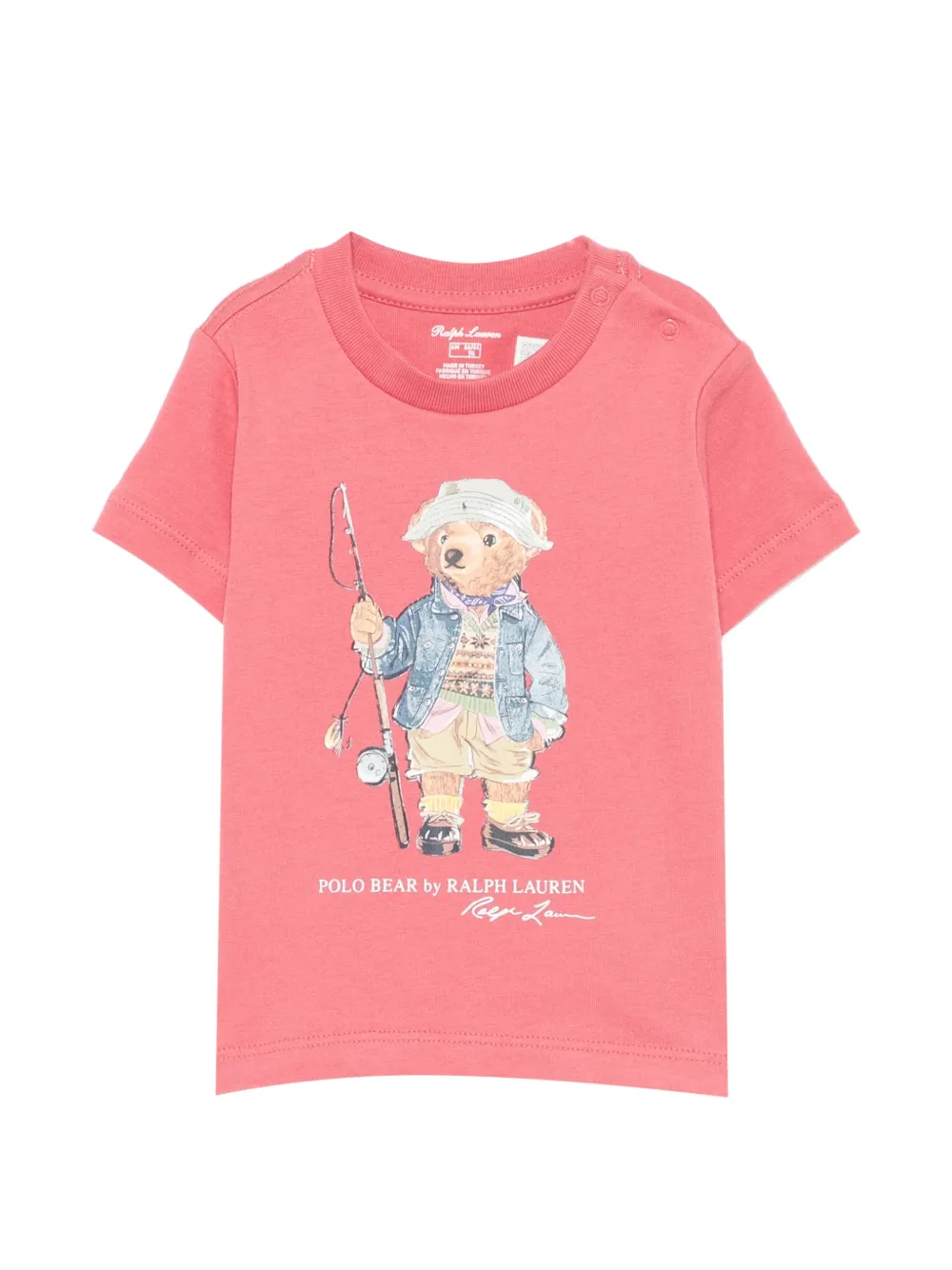 POLO RALPH LAUREN KIDS Polo Bear round-neck T-shirt - Rosso