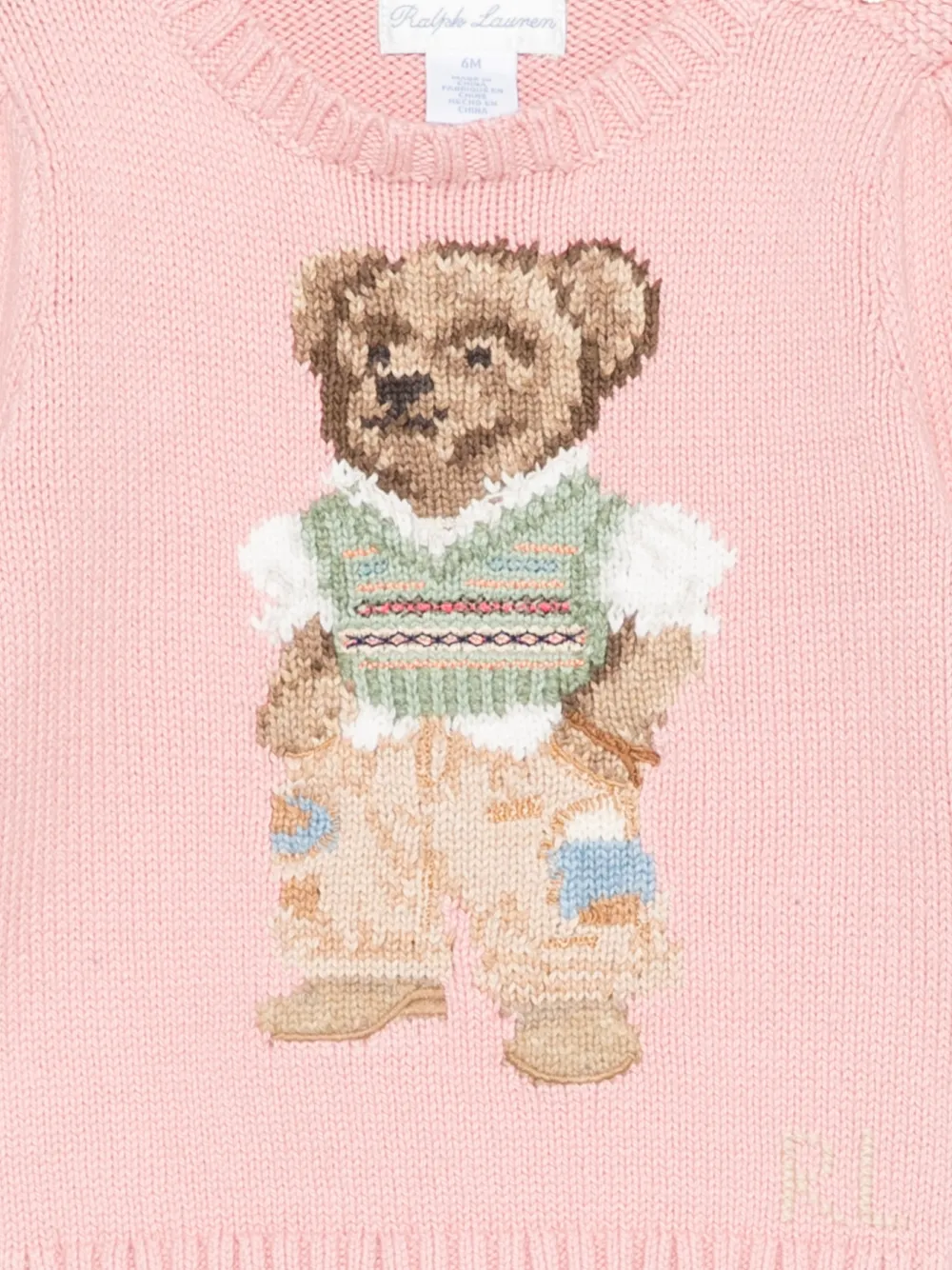POLO RALPH LAUREN KIDS Intarsia trui Roze