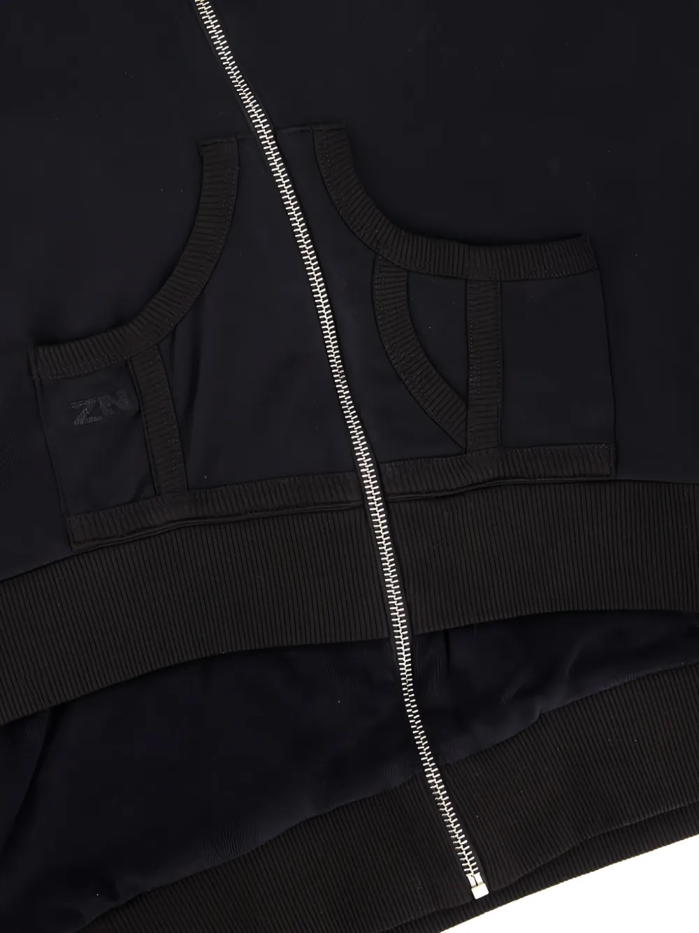 Natasha Zinko Gelaagde asymmetrische hoodie Zwart
