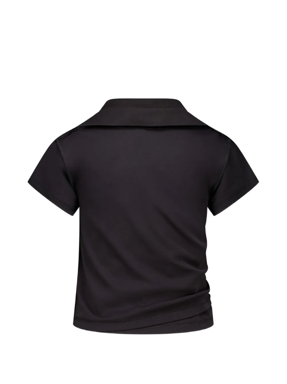 Natasha Zinko Shrunken Double poloshirt Zwart