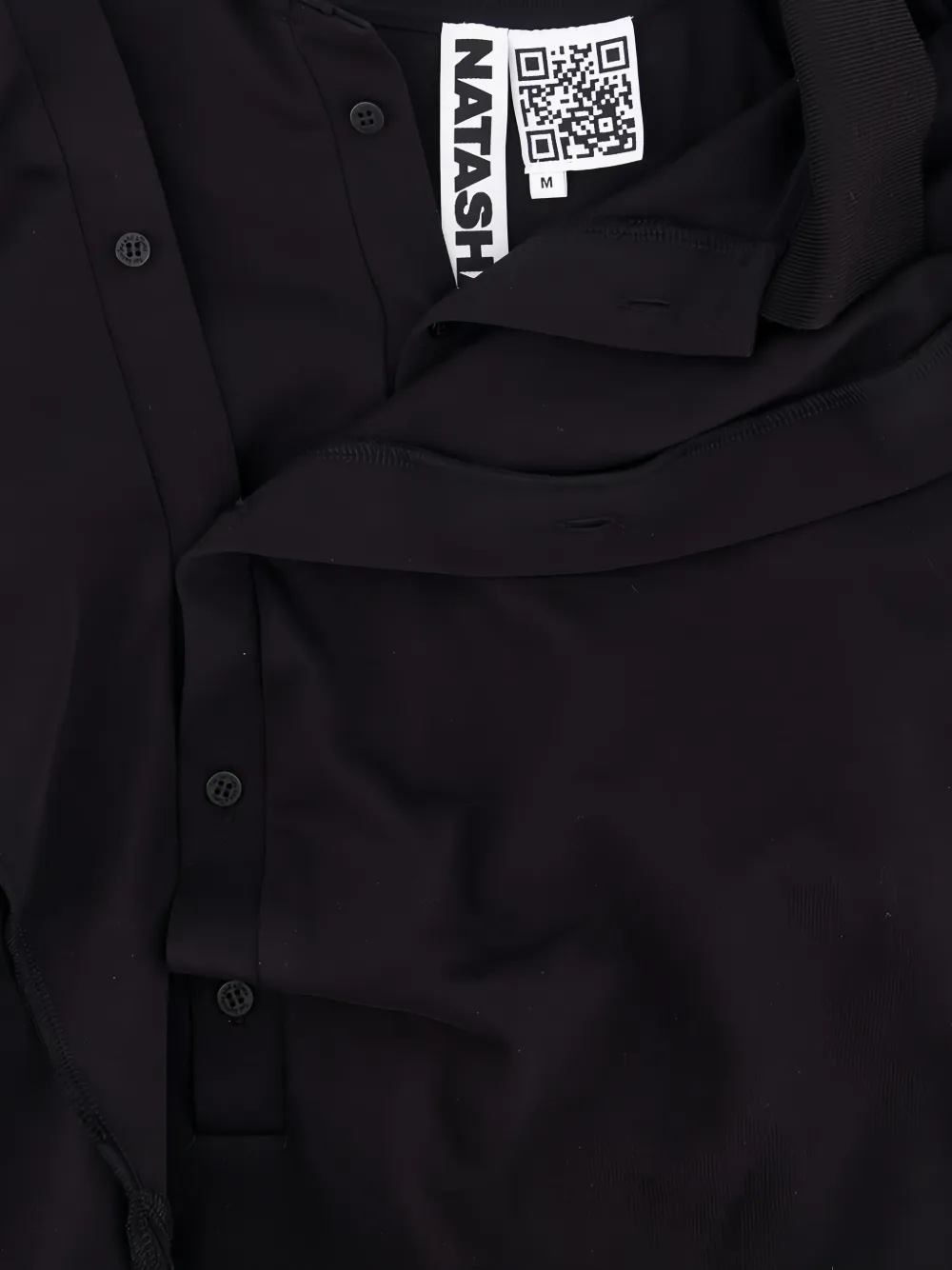 Natasha Zinko Shrunken Double poloshirt Zwart