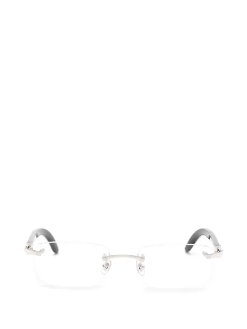 Cartier Eyewear C Décor rectangle-frame glasses