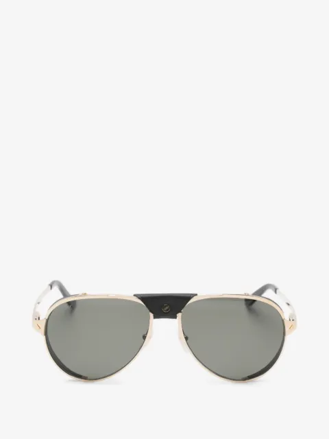 Cartier Eyewear Santos de Cartier pilot sunglasses