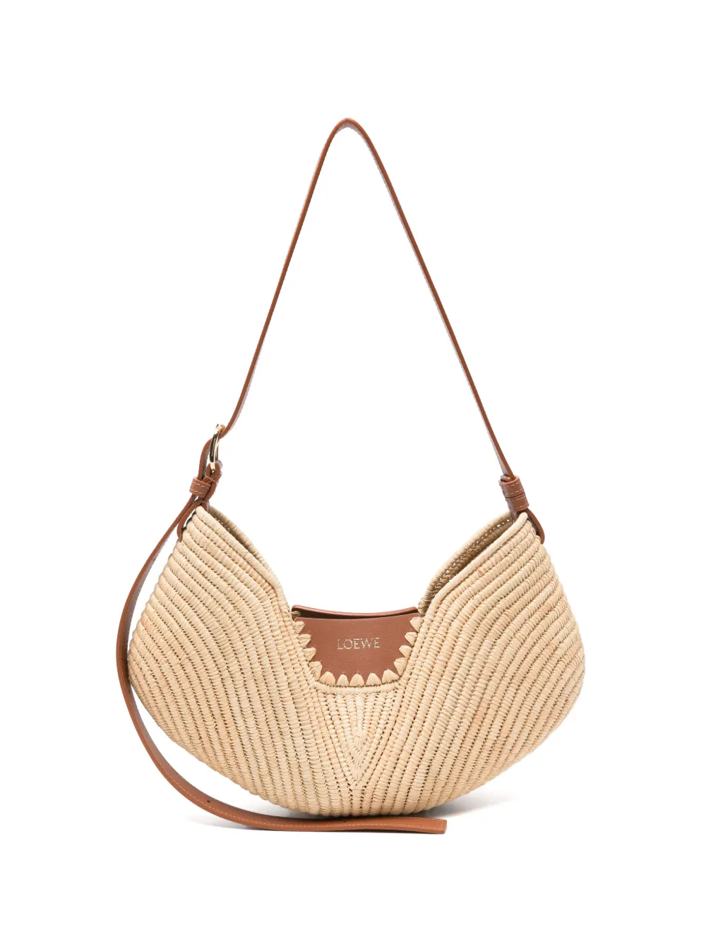LOEWE Mittelgroße Swing Schultertasche - Nude