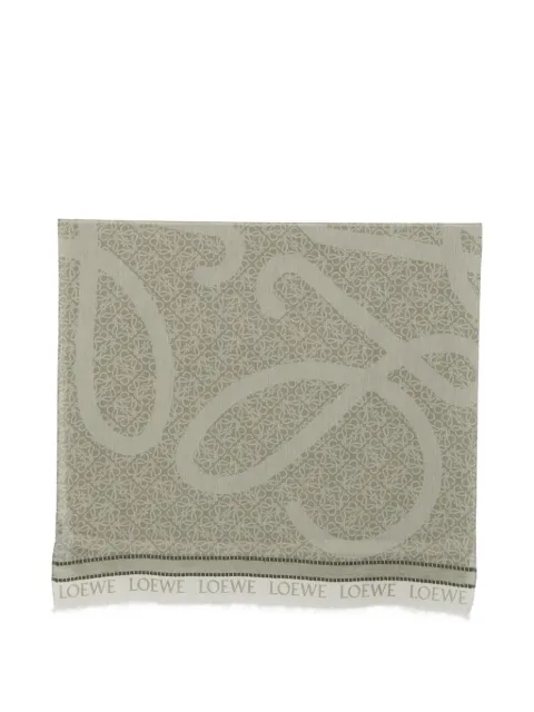 LOEWE x Paula's Ibiza Anagram-pattern fringed pareo