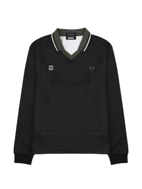 Fred Perry monogram long-sleeve polo shirt