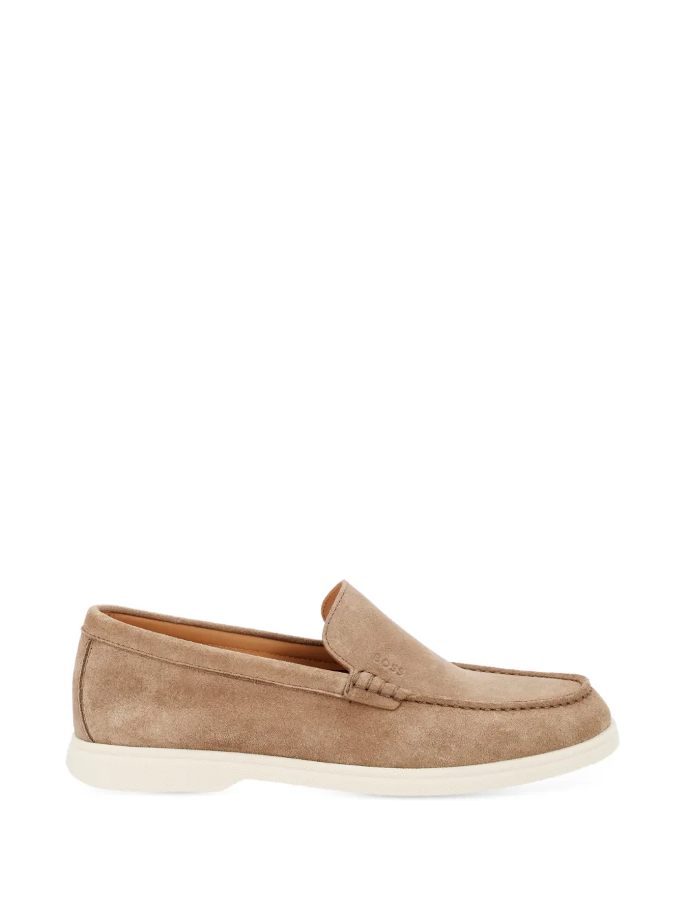 BOSS Sienne suede slip-on loafers - Toni neutri