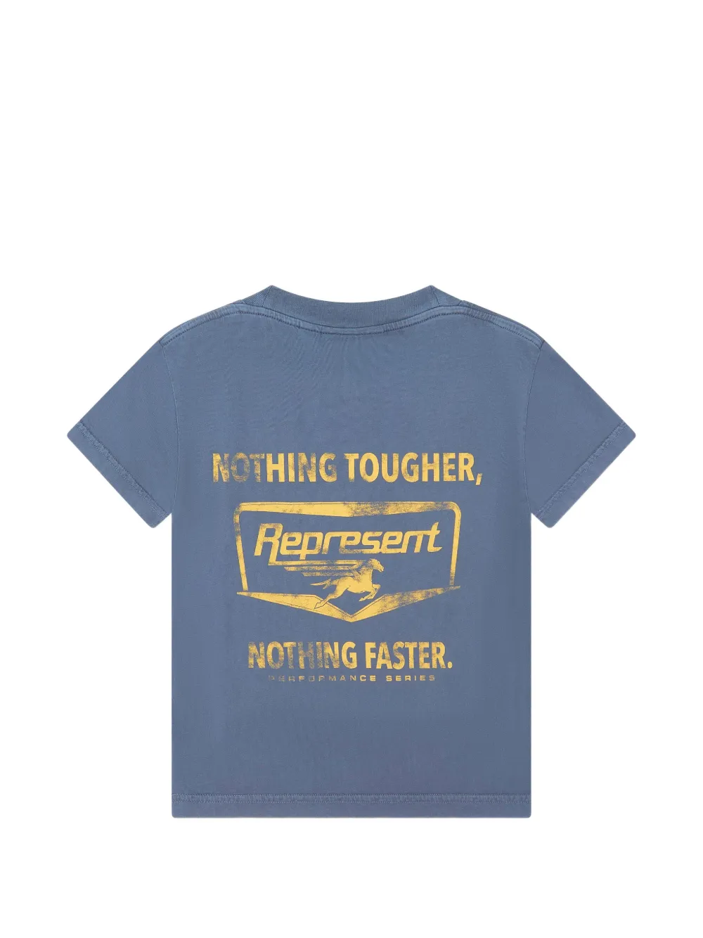  Represent Mini Camiseta De Algodón Con Logo Estampado - Azul 