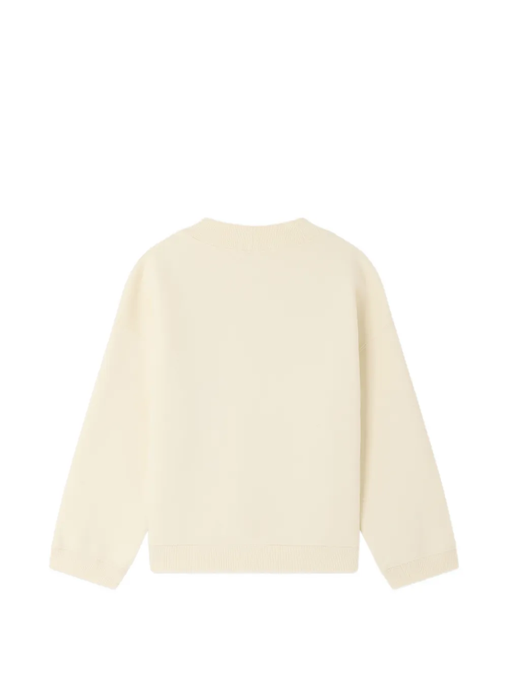 Bonpoint Gebreide top met grafische print Beige
