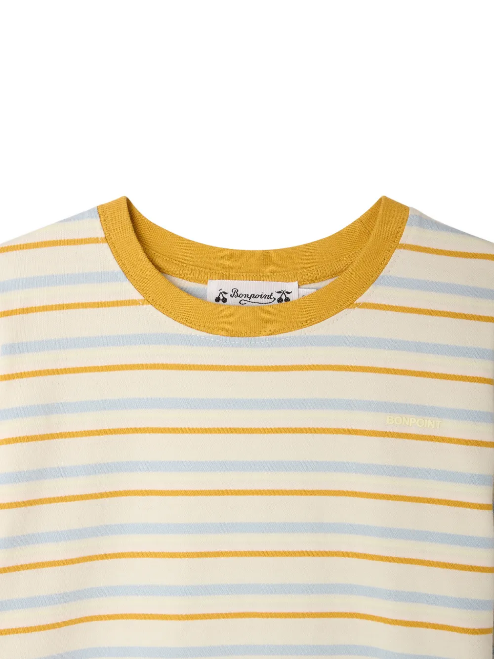 Bonpoint Marcel gestreept T-shirt Geel