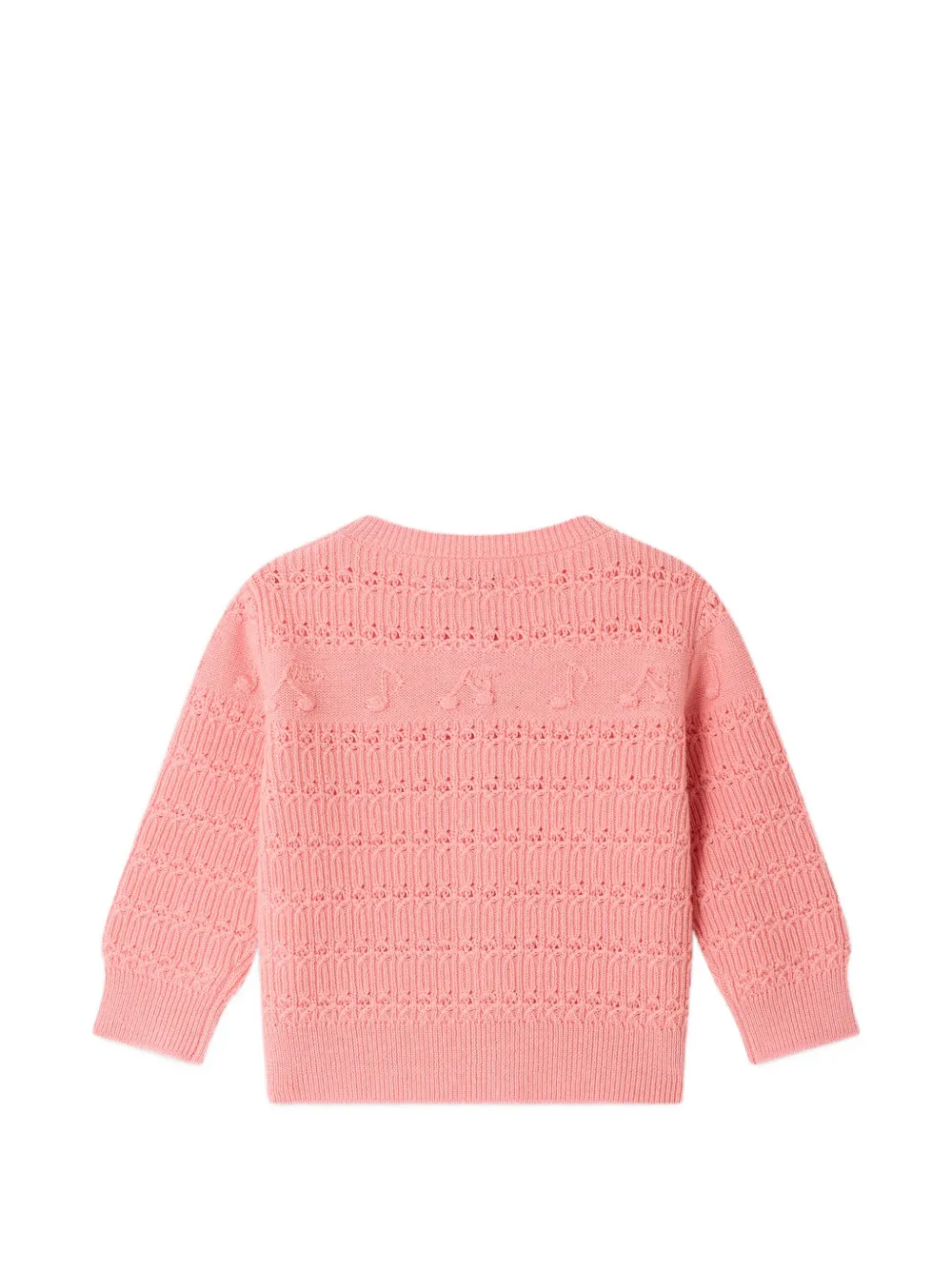 Bonpoint Mahana pointelle gebreid vest Roze