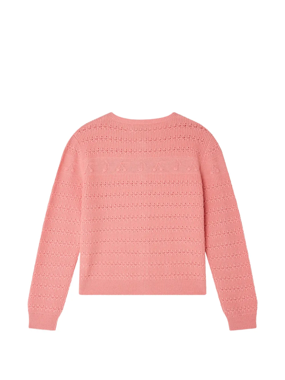 Bonpoint Mia pointelle gebreid vest Roze