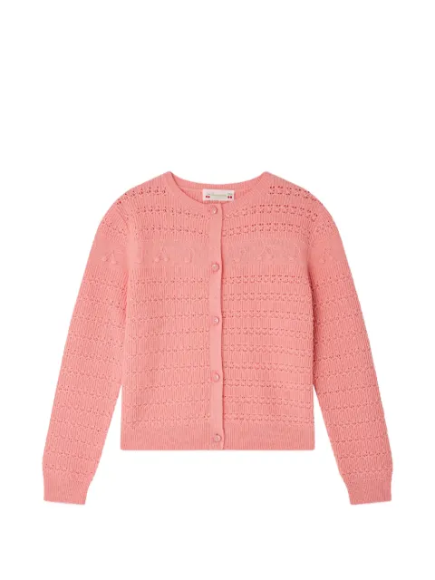 Bonpoint Mia pointelle-knit cardigan