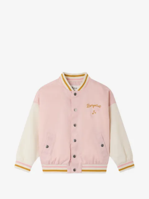 Bonpoint embroidered varsity jacket
