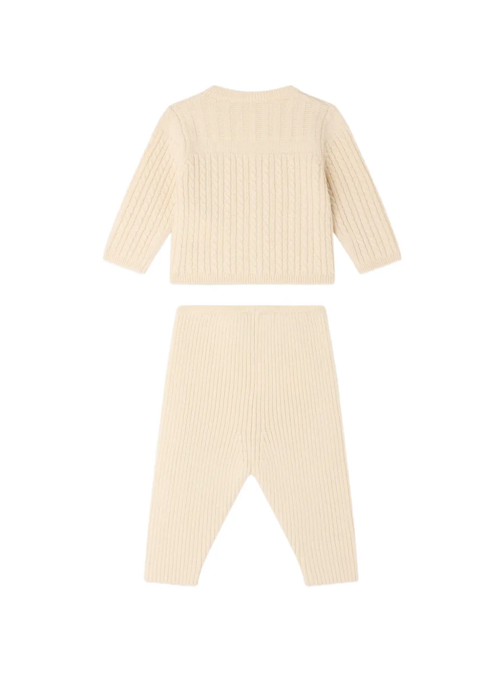 Bonpoint Lavina kabelgebreide pyjama Beige