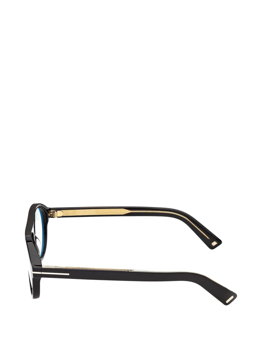 TOM FORD Eyewear Clip-on zonnebril met piloten montuur Zwart