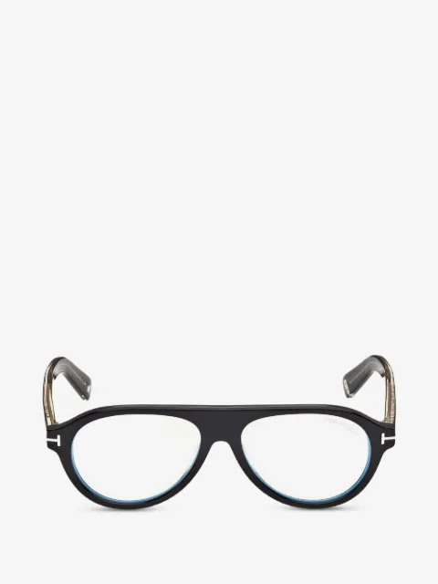 TOM FORD Eyewear pilot-frame clip-on glasses