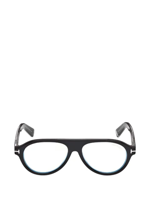 TOM FORD Eyewear T-logo pilot-frame glasses