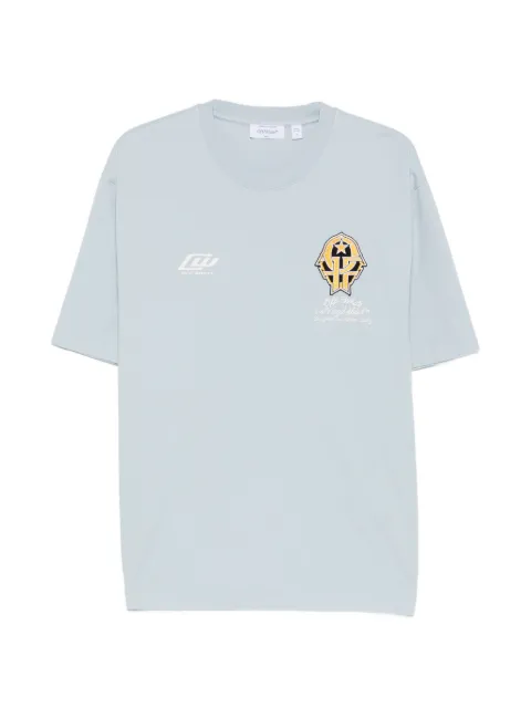 Off-White T-Shirt mit Logo-Print