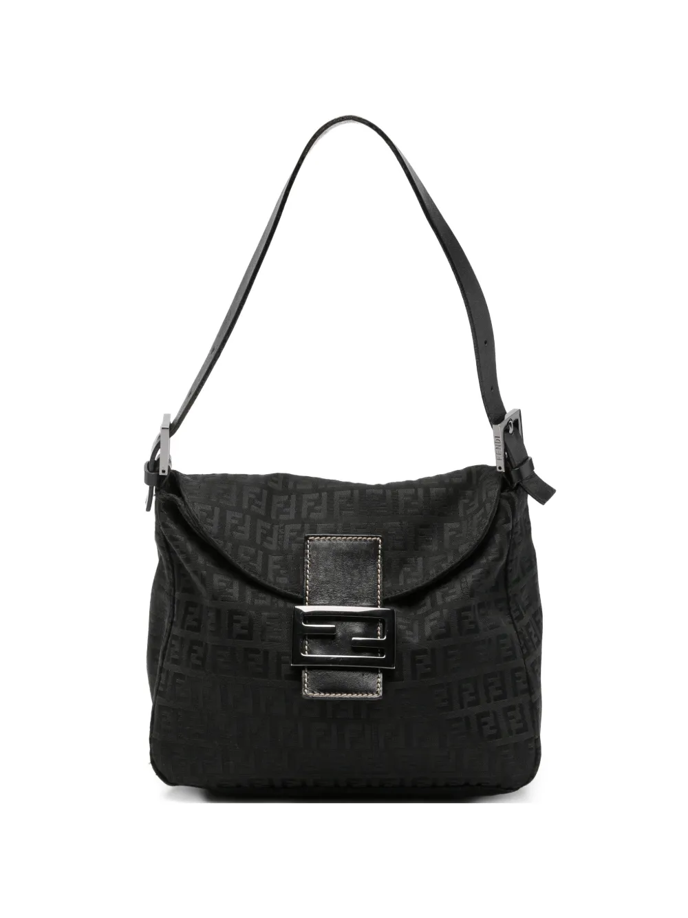 Fendi Pre-Owned 2000 Zucchino-monogram shoulder bag - Nero