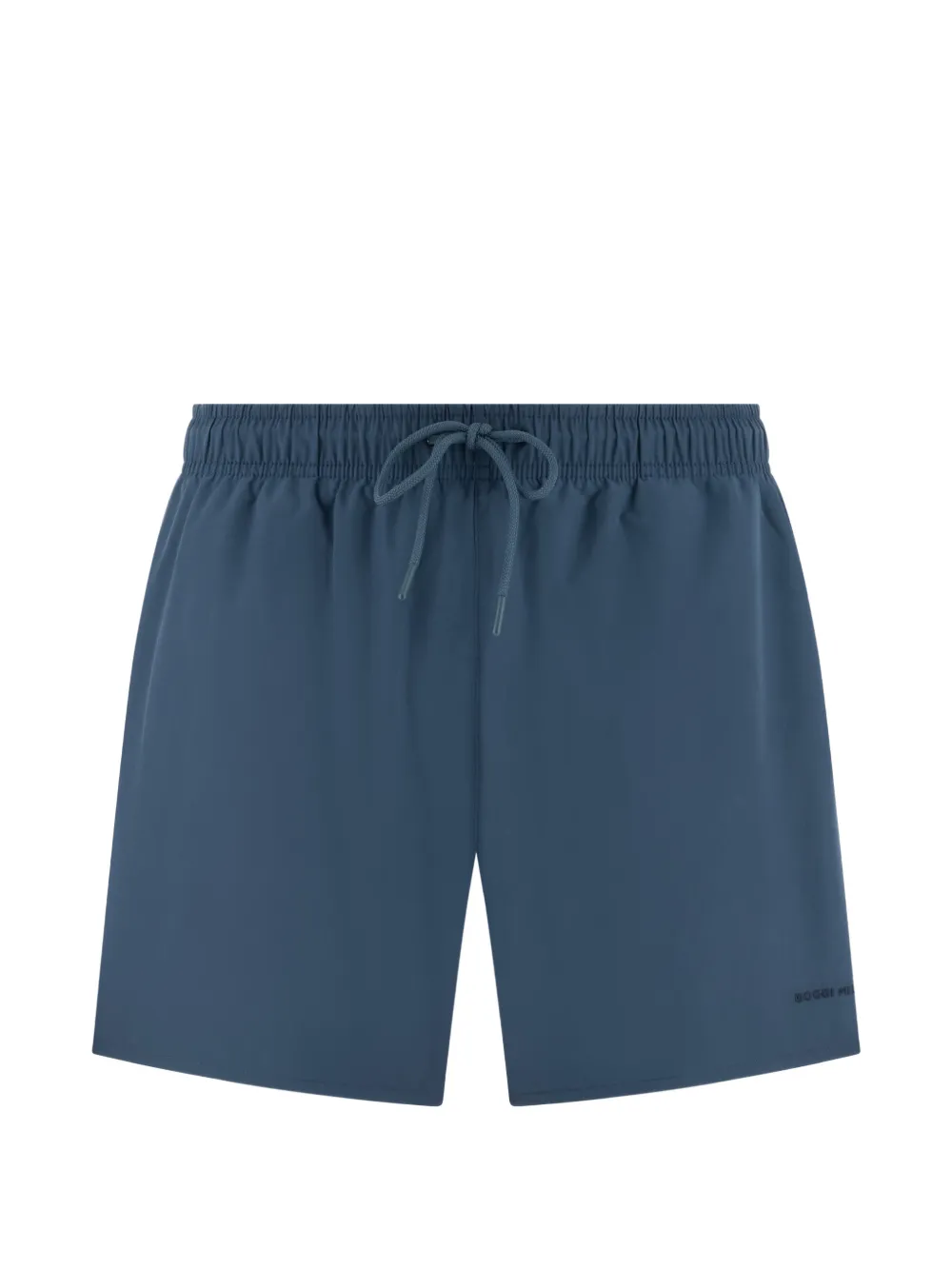 Boggi Milano Plain drawstring-waistband technical swim shorts - Blu