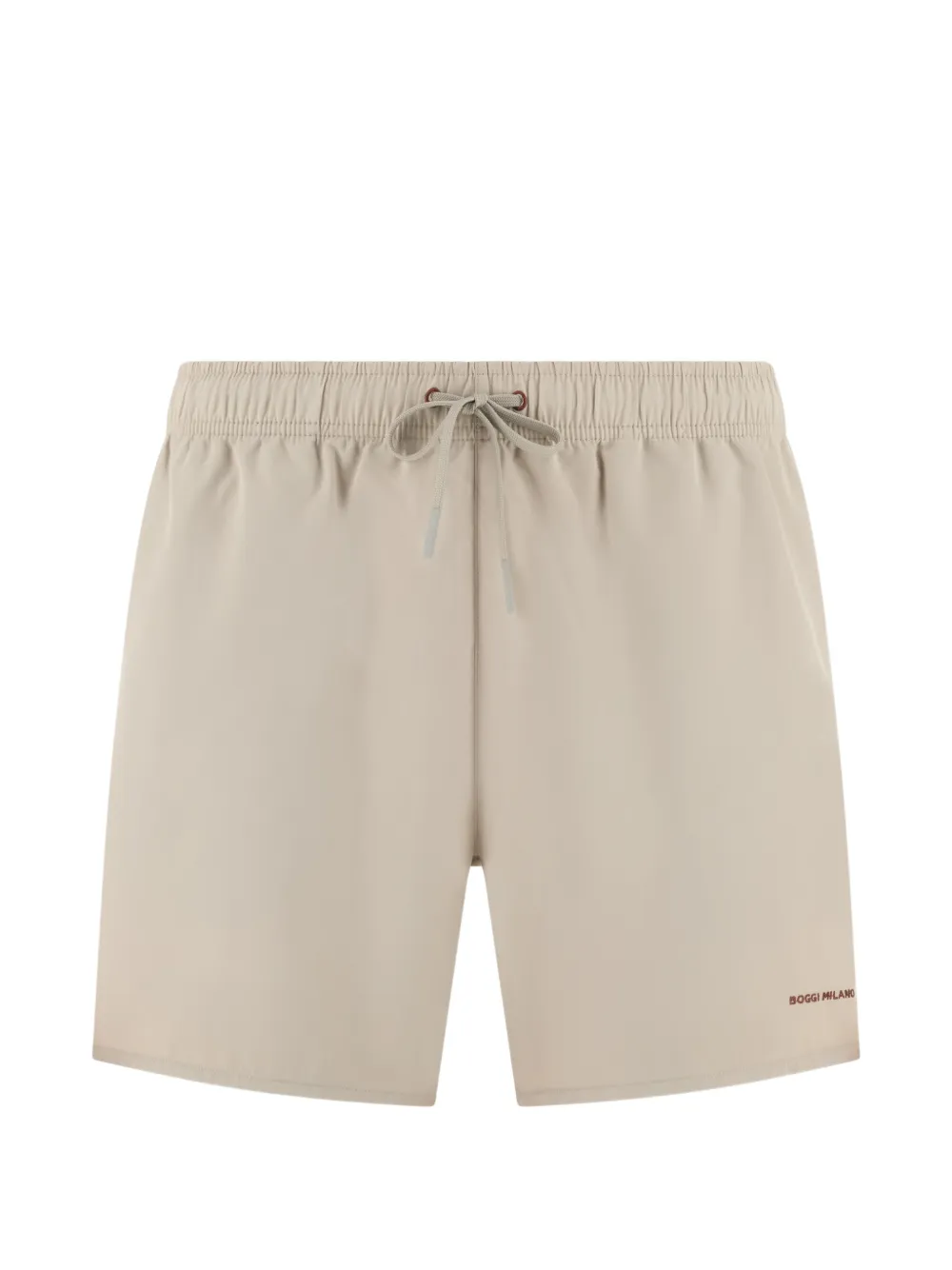 Boggi Milano Plain drawstring swim shorts - Toni neutri