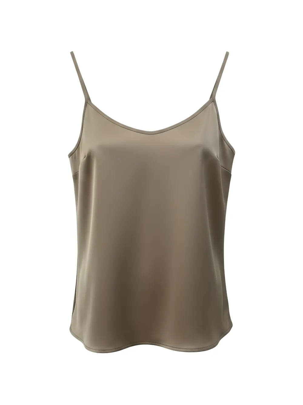 Black Label spaghetti-strap v-neck top - Marrone