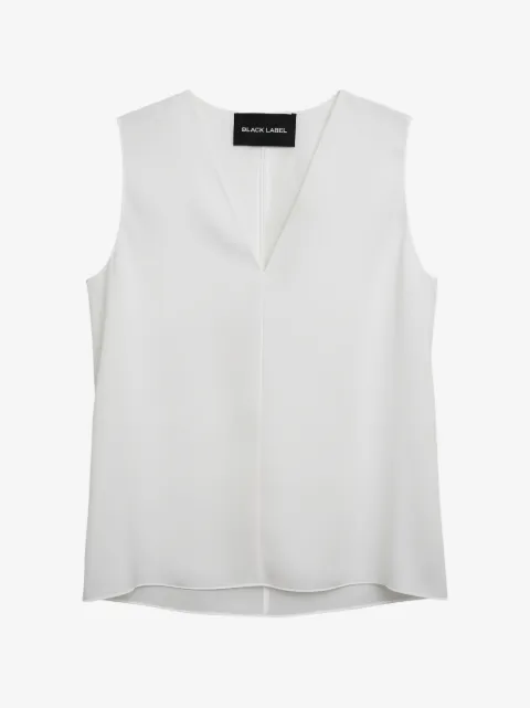 Black Label sleeveless V-neck top