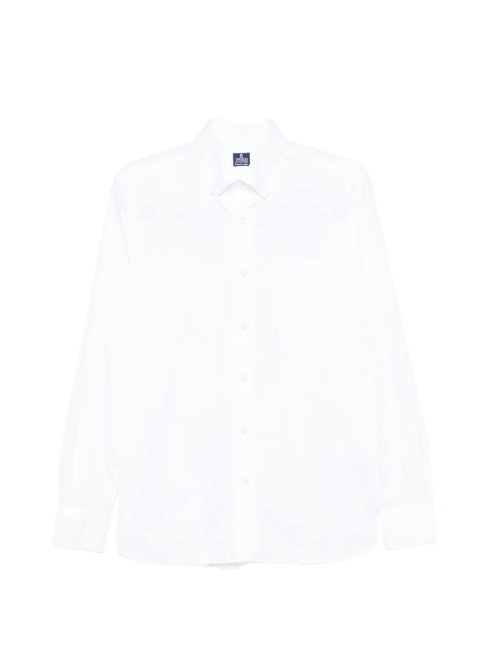 Truzzi Button-down Chest-pocket Shirt In White