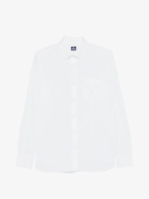 Truzzi button-down chest-pocket shirt