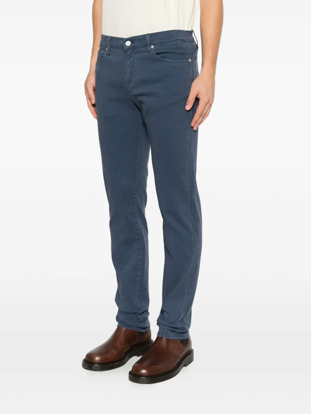  Frame Pantalones Con Cinco Bolsillos - Azul 