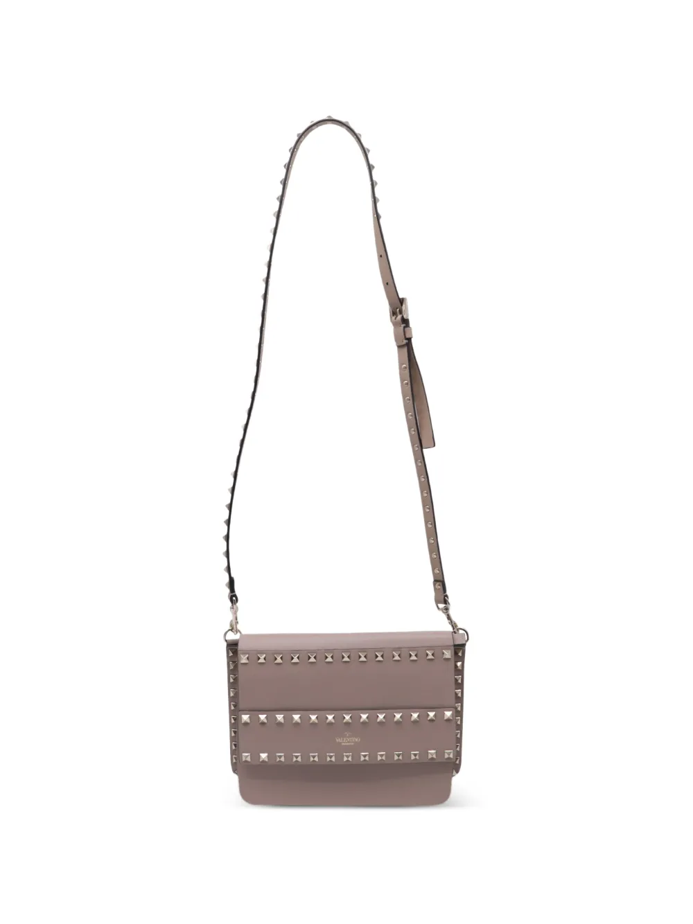 Valentino Garavani Pre-Owned Rockstud crossbody bag - Toni neutri