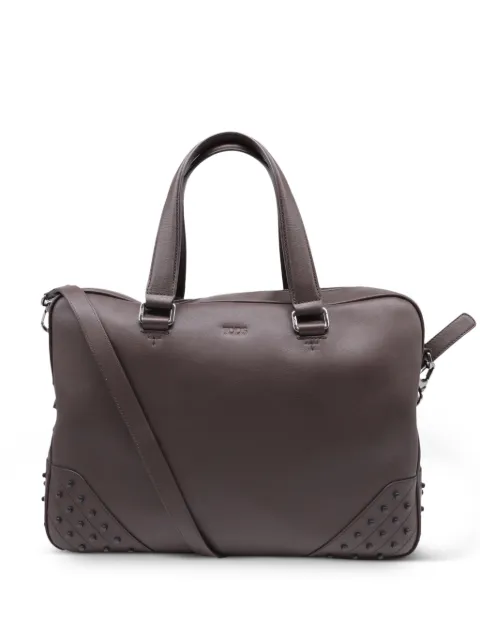 Tod's Vintage studded briefcase